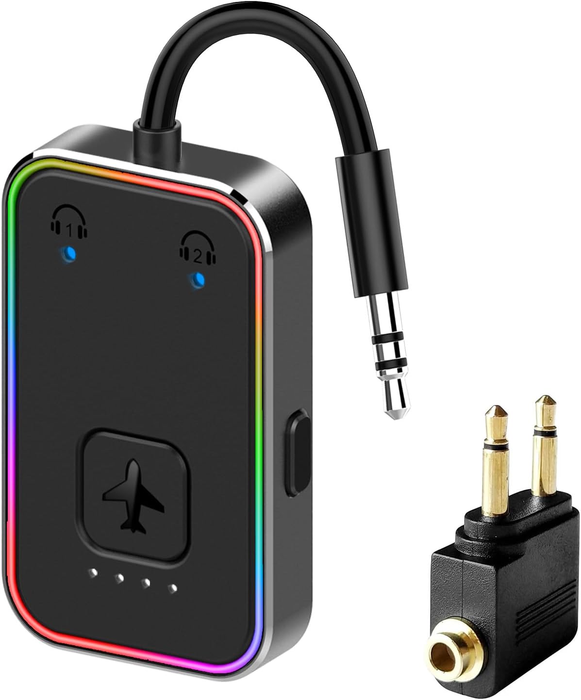 Beeitzie Ultra Airplane 2025 Bluetooth 5.4 Transmitter Für Alle Kopfhörer, Aptx Ll, Kompatibel Mit 2 Kopfhörern/airpods, Adapter