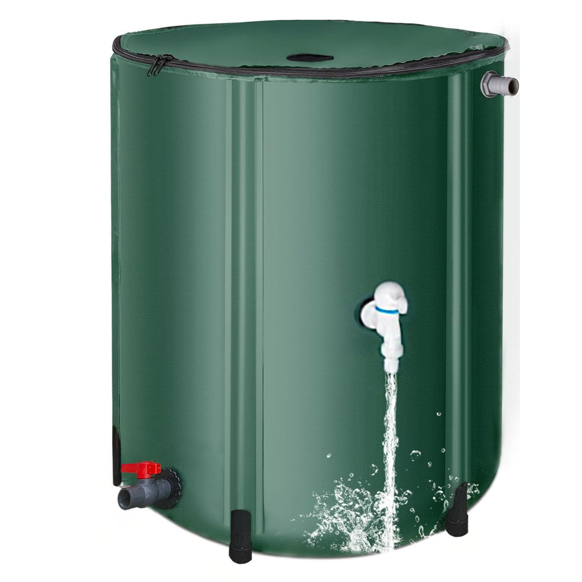 Faltbarer Pvc-wassereimer Mit Verbindungsstücken – 52 Gallonen / 200 L - Faltbarer Pvc-wassereimer Mit Verbindungsstücken – 52 Gallonen / 200 L