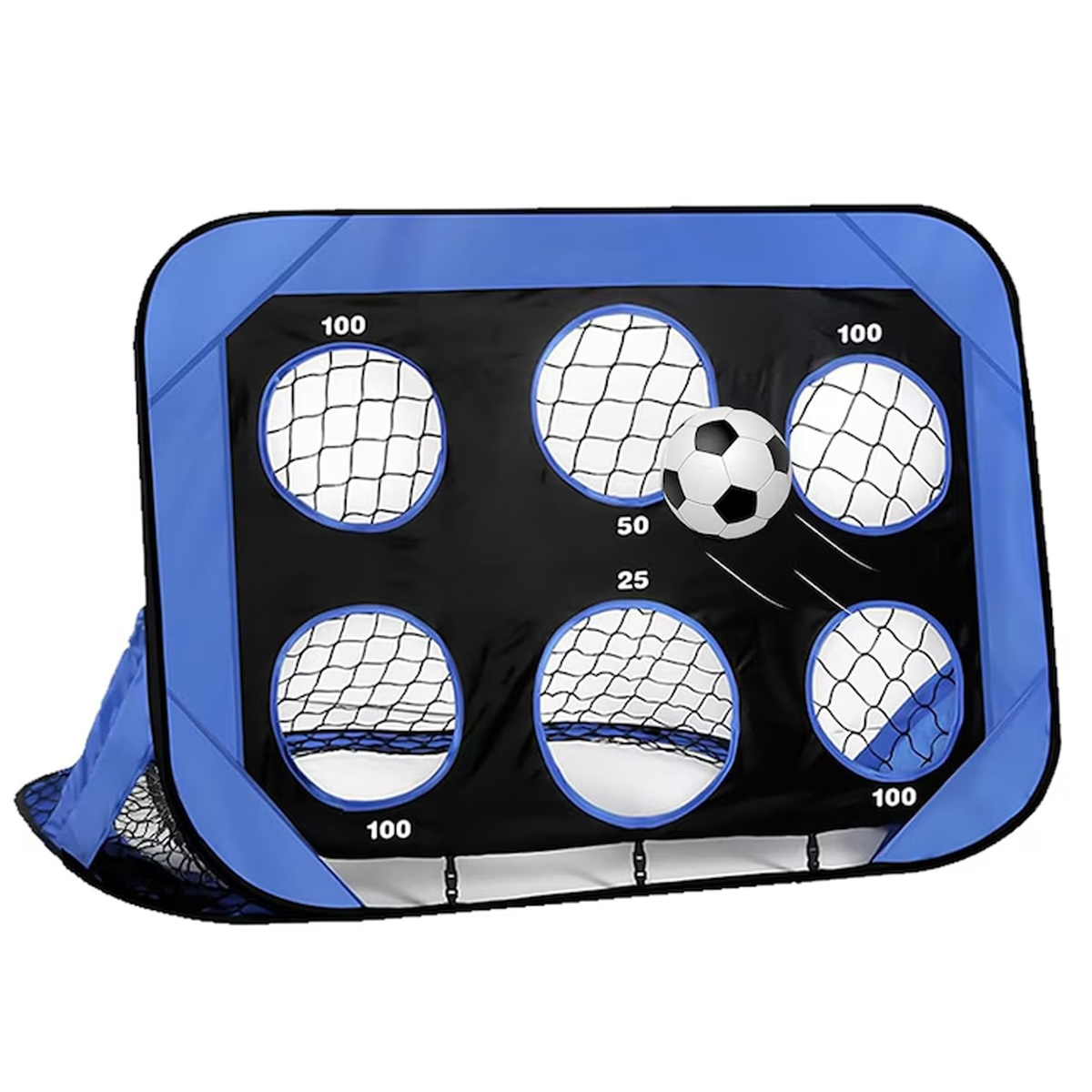 4-in-1 Tragbares Fußballtor, Kinderfußballtornetz, Einfacher Und Tragbarer Torständer Für Zuhause.