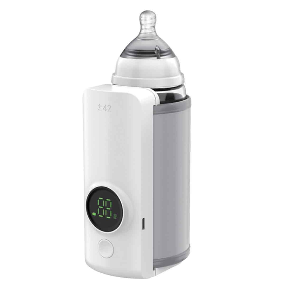 Tragbarer, Per Usb Aufladbarer Flaschenwärmer, 6000 Mah, Schnelles Erwärmen Von Milch/säuglingsnahrung, Ideal Für Unterwegs