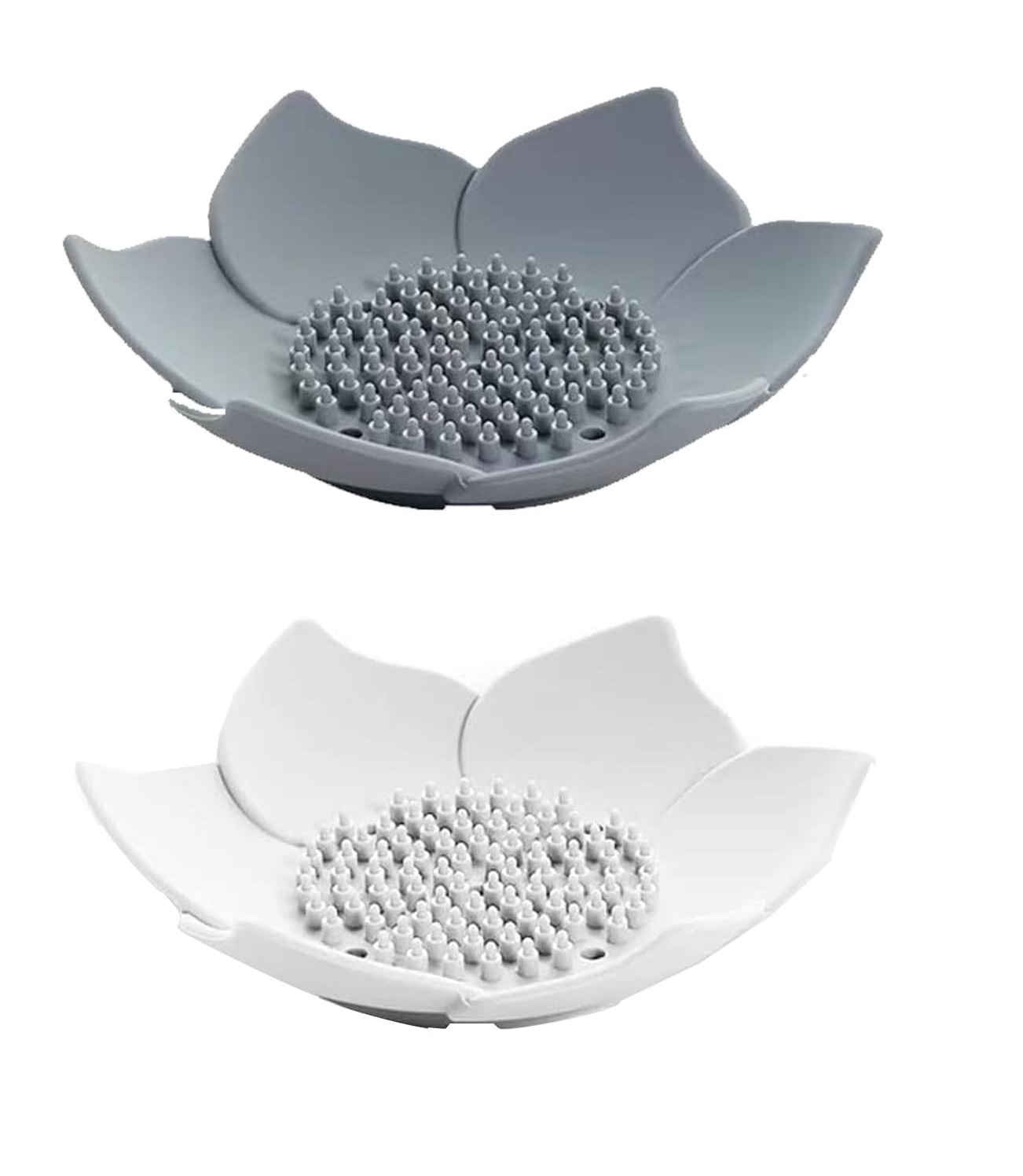 2er-set Seifenschalen, Florale Seifenhalter Mit Abfluss, Silikon-seifenschale, Küchenseifenhalter, Schwammablage, Für Die Dusche