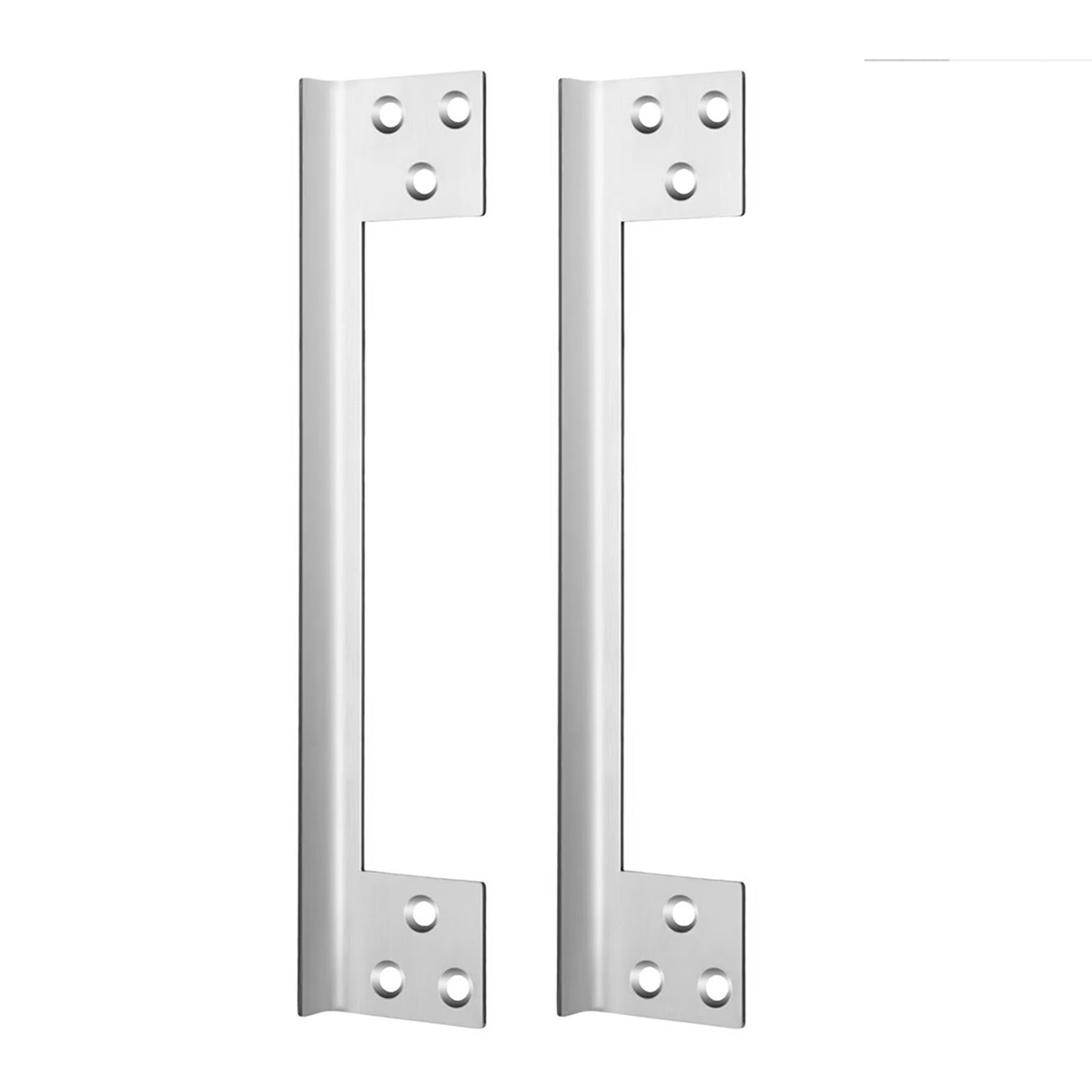 Set Aus 2 Schutzplatten Für Türriegel, Öffnungswinkel Nach Außen, L-förmige Sicherheitsabdeckung, 28 Cm (11