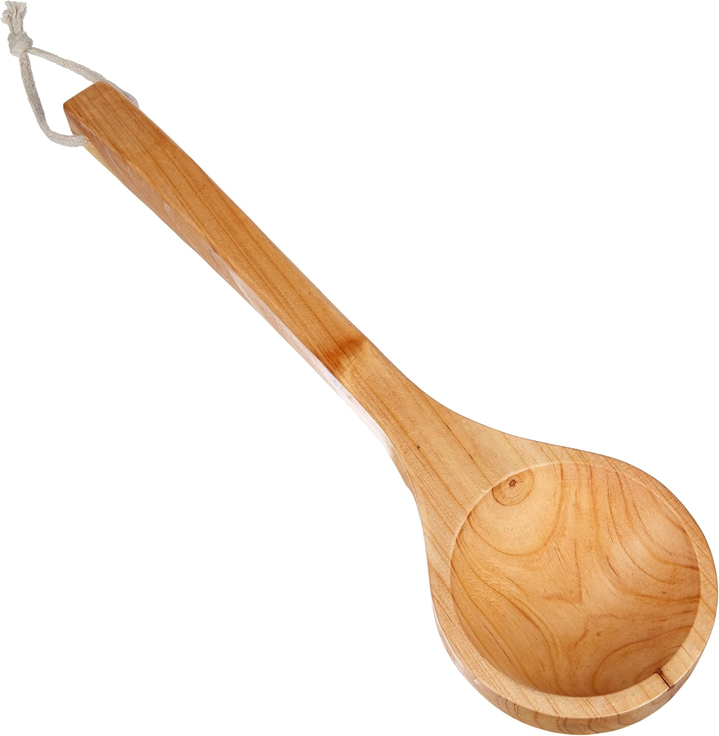 40 Cm Saunakelle Aus Kiefernholz Mit Naturkordel – Hitzebeständiges Saunazubehör