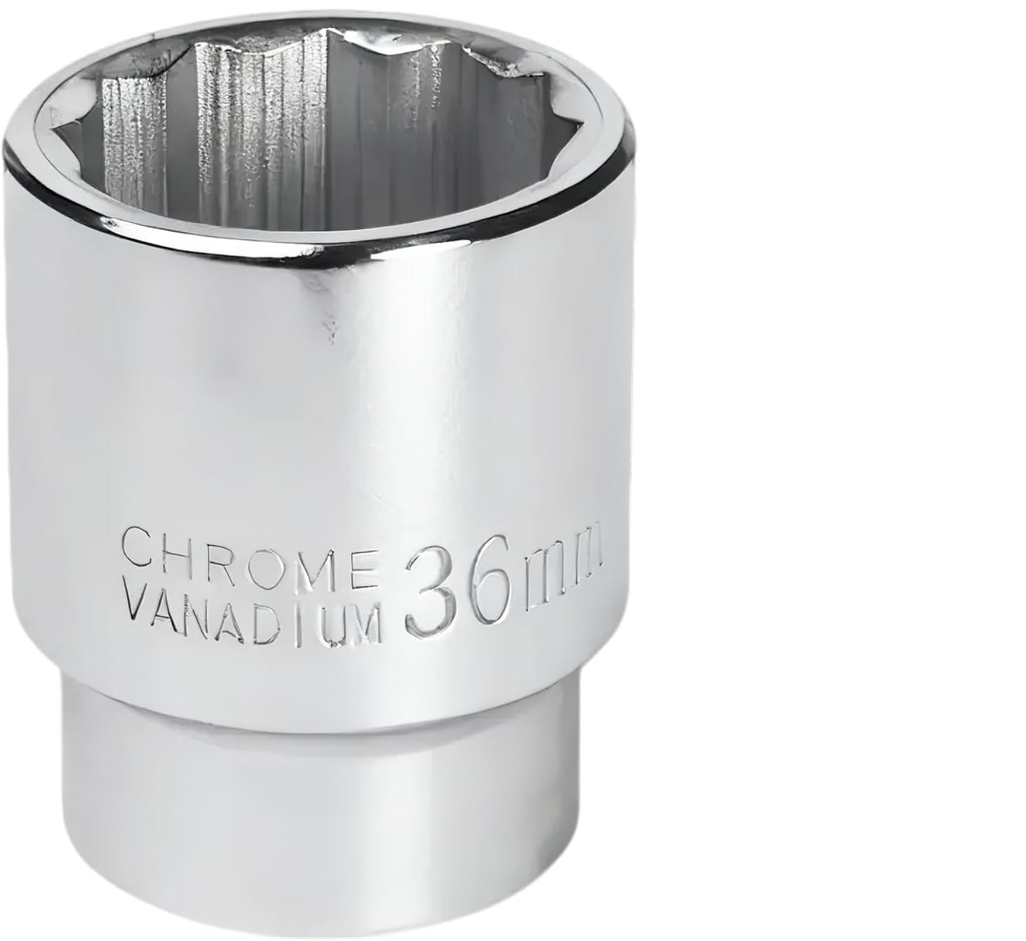 36-mm-12-kant-steckschlüssel, Chrom-molybdän-stahl, 3/4"-vierkantantrieb, Für Schlagschrauber, Professioneller Einsatz