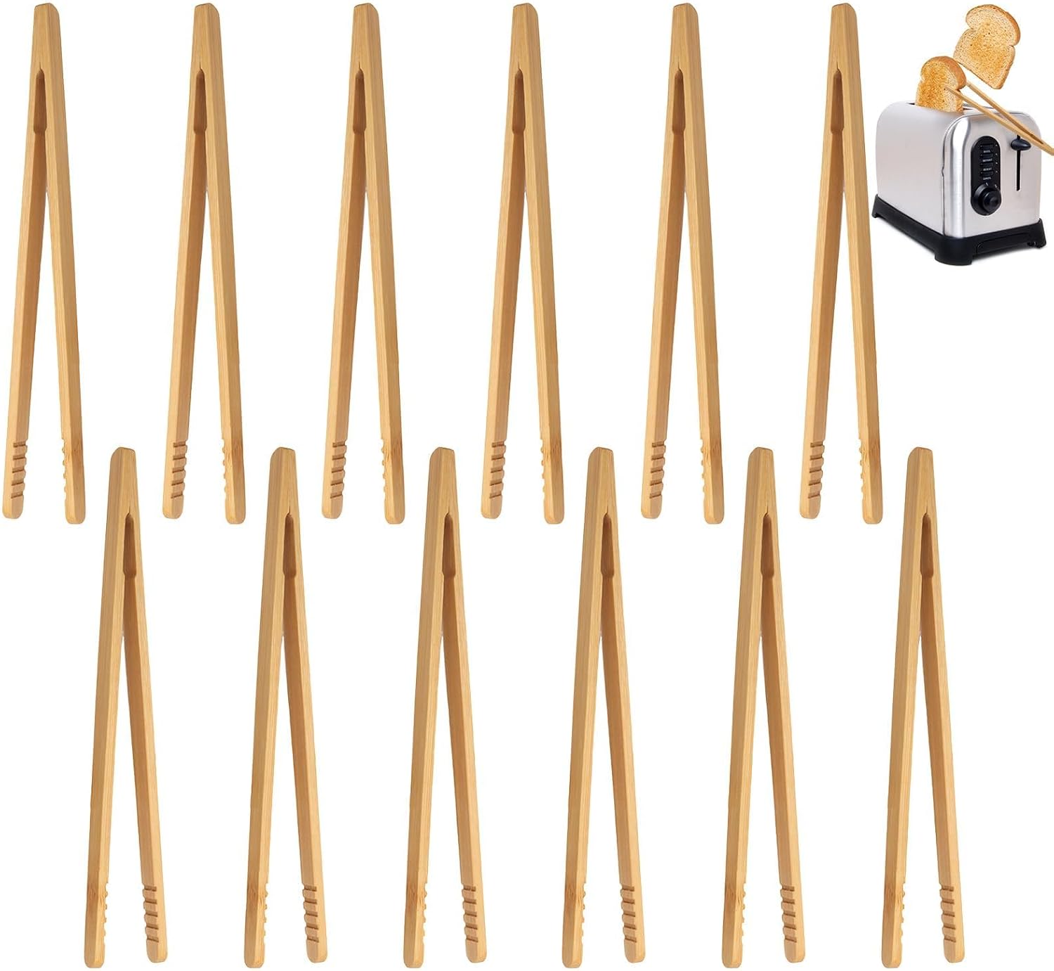 12 Bambuszangen, 18 Cm, Wiederverwendbar, Küche, Brot - 12 Bambuszangen, 18 Cm, Wiederverwendbar, Küche, Brot