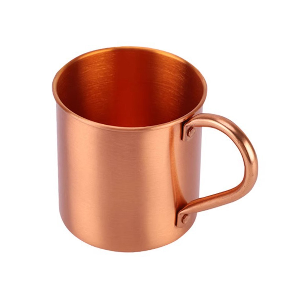 Becher Aus Reinem Kupfer, 450 Ml, Elegantes Design, Gold, 8 X 8 X 9 Cm - Becher Aus Reinem Kupfer, 450 Ml, Elegantes Design, Gold, 8 X 8 X 9 Cm