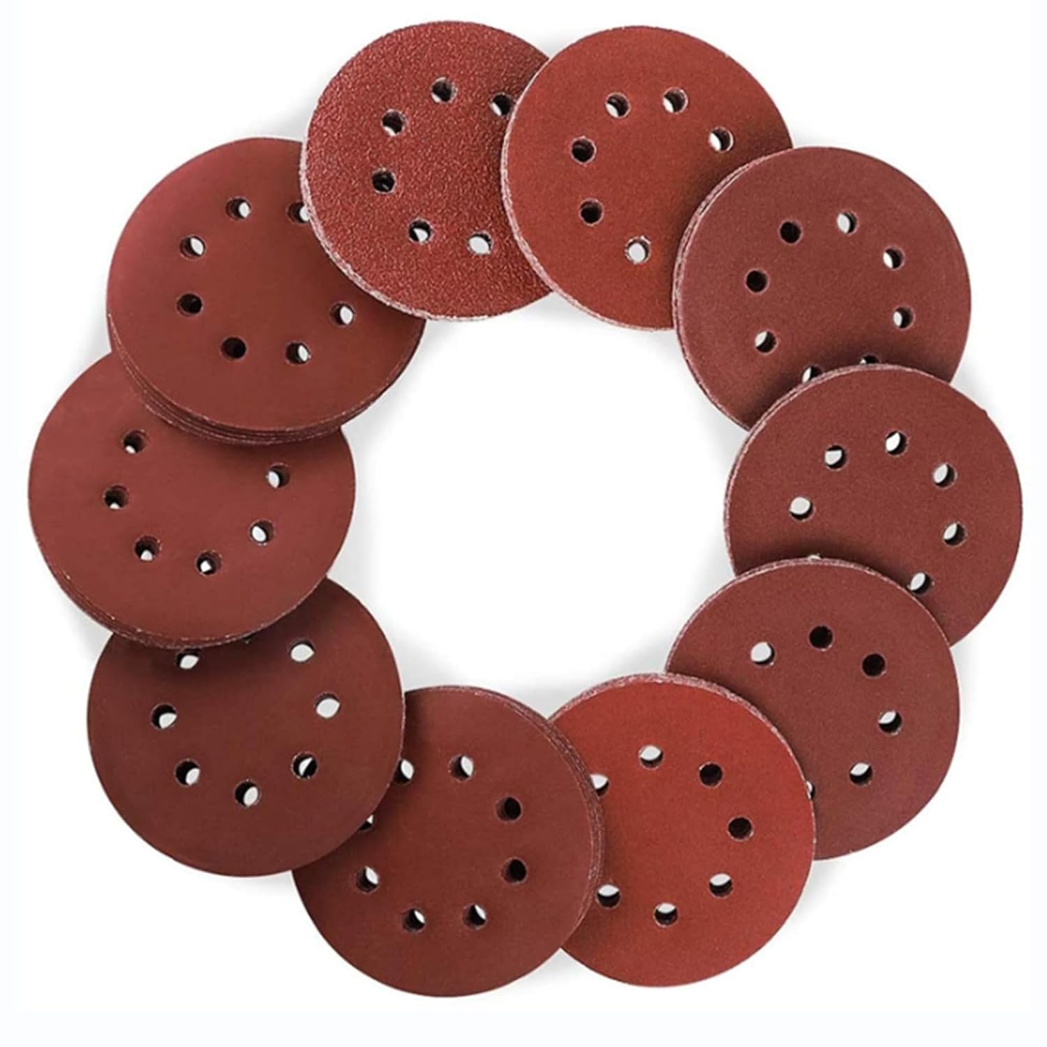 40 Schleifscheiben, 180 Mm, 8 Löcher, Körnung P80, Für Holz Und Metall - 40 Schleifscheiben, 180 Mm, 8 Löcher, Körnung P80, Für Holz Und Metall