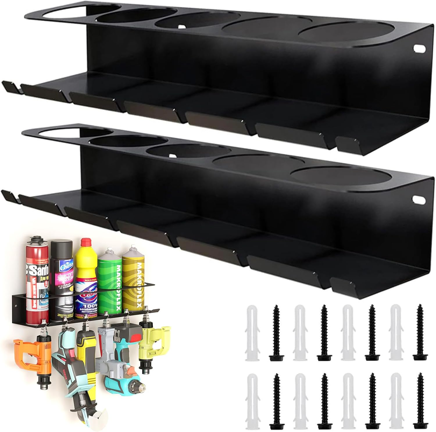 Teile Für Aerosoldosenhalter, Kohlenstoffstahl, 5 Schlitze, Für Werkstatt, Garage
