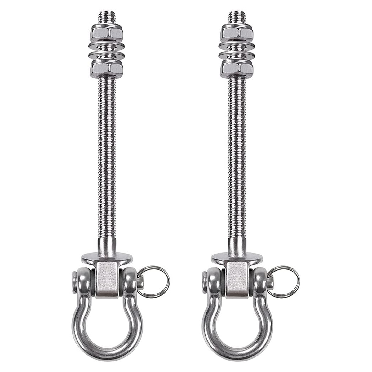 Set Mit 2 Schaukelhaken Mit Kugellagern Aus Edelstahl 304 Für Holz- Und Metallbalken, Ideal Zum Aufhängen Von Schaukeln