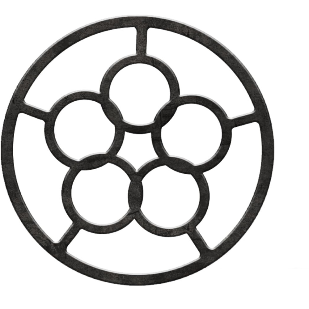 Wokpfannenhalterung Aus Gusseisen, Universeller Gasherd-reduzierer, Rutschfester Gas-wok-adapter, Reduzierer Mit 8 Schlitzen