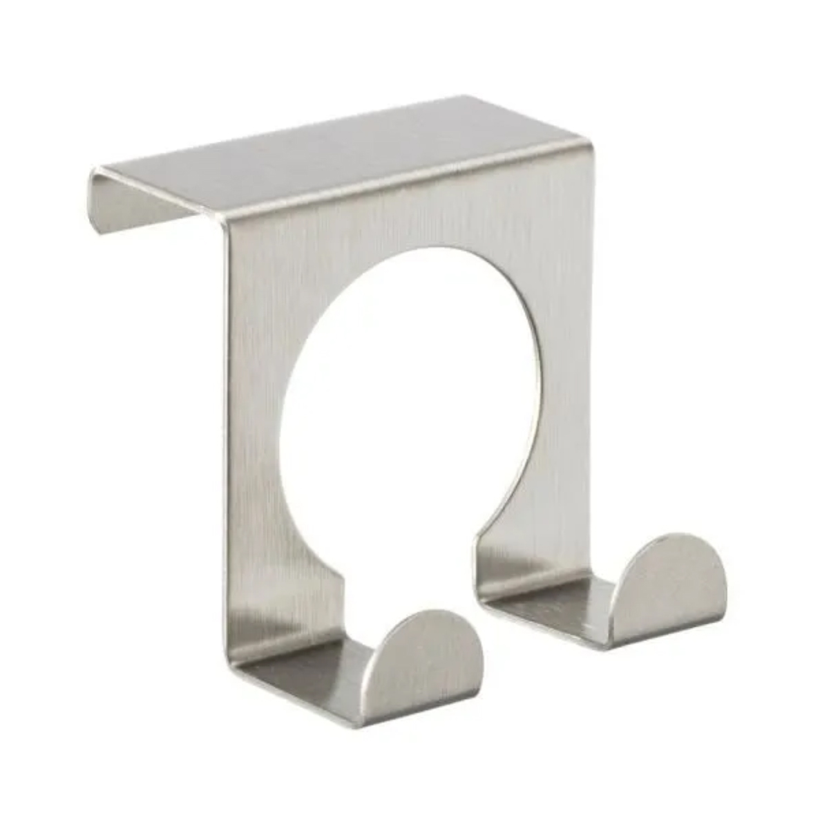 Wenko Doppelter Handtuchhaken, Küchenhandtuchhalter, 2er-set, Edelstahl, 5 X 5 Cm, Matt