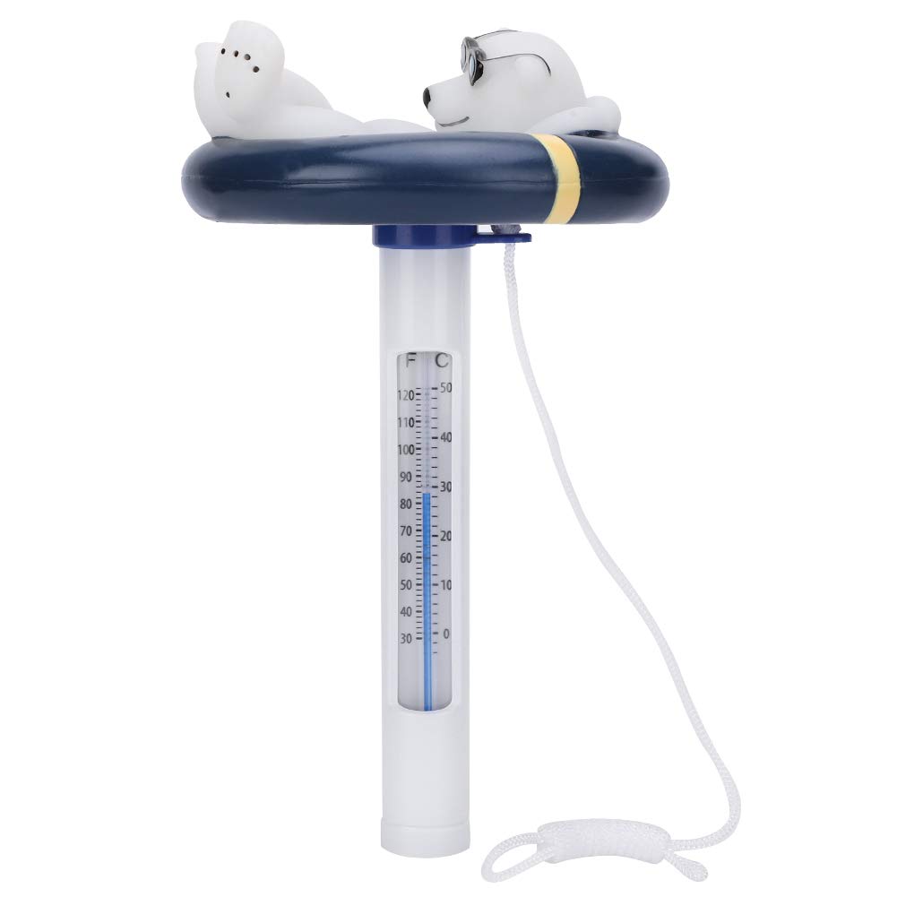 Leicht Ablesbares, Schwimmendes Poolthermometer, Bärenmotiv, Wassertemperaturanzeige Mit F