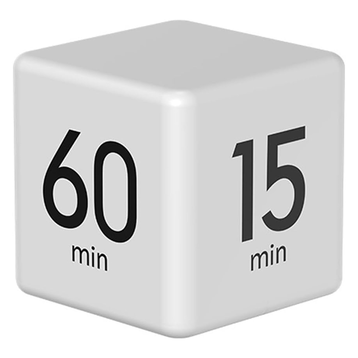 Digitaler Würfeltimer Mit Schwerkraftsensor, Led, Pomodoro-funktion, 15/20/30/60 Minuten, Pause, Einstellbarer Lautstärke
