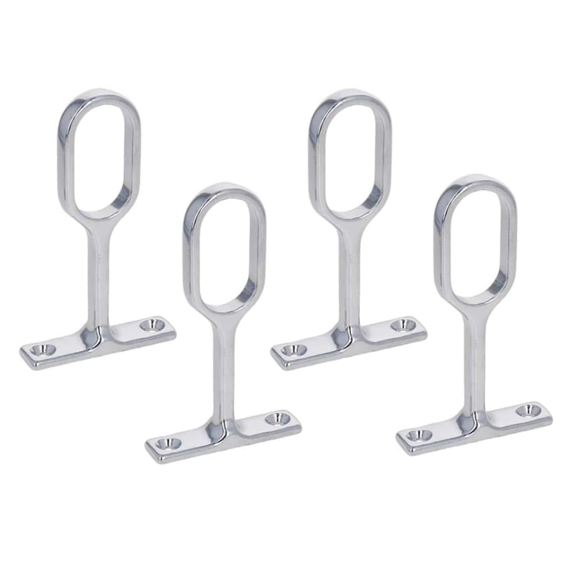 Ovales Kleiderstangenset Aus Metall, 4 Mittelstützen Für Die Kleiderstange - Ovales Kleiderstangenset Aus Metall, 4 Mittelstützen Für Die Kleiderstange
