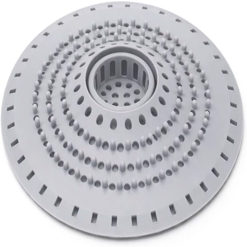 Haarfilter, Weiches Silikon, Integrierte Saugnäpfe, Duschgitter, Küchenbadewanne