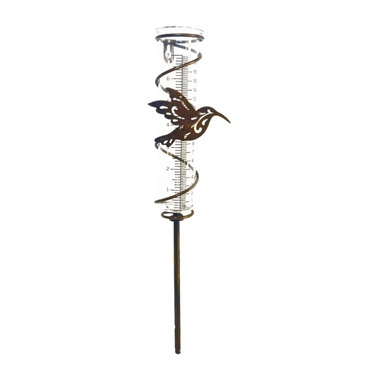 Regenmesser Aus Glas, Regenmesser Aus Metall Mit Gut Lesbarer Skala Für Garten, Rasen Und Terrasse