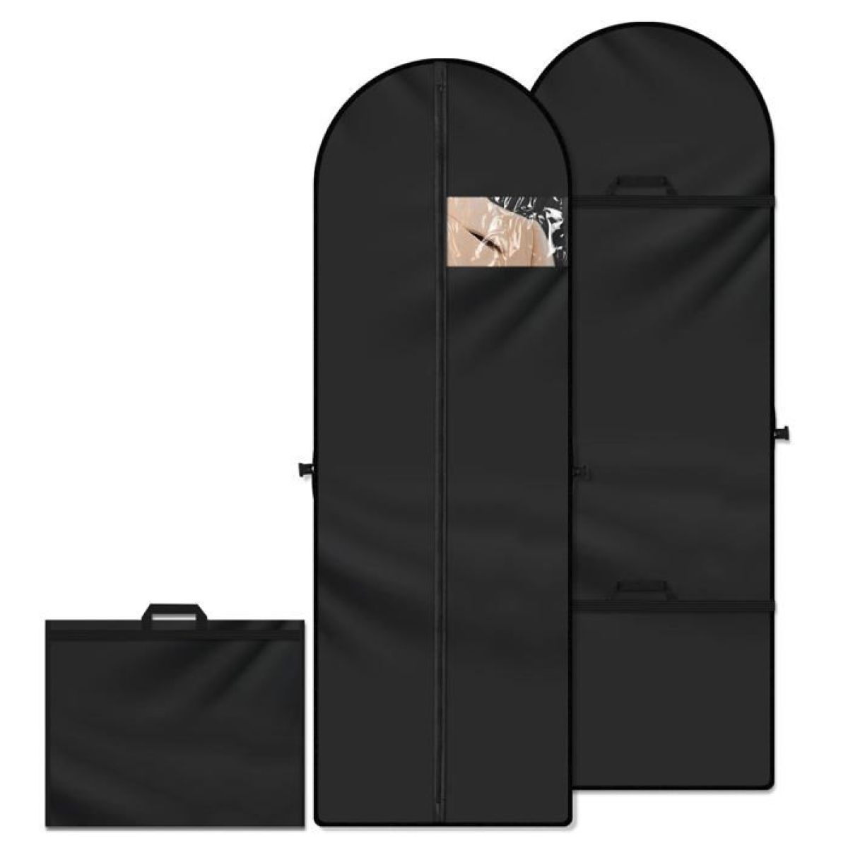 Faltbarer Kleidersack, 60 X 180 Cm, Staubdicht, Für Lange Kleider, Mäntel, Abend-/brautmode