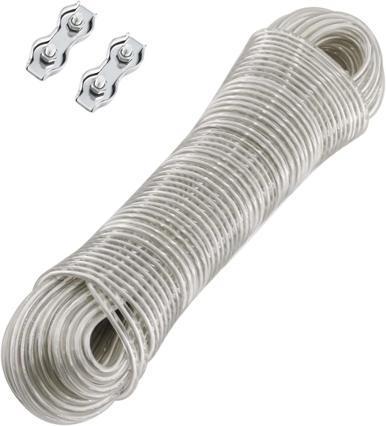 Wäscheleine, 30 M, Stahlkern, Pvc, 2 Spannvorrichtungen, Balkon/garten - Wäscheleine, 30 M, Stahlkern, Pvc, 2 Spannvorrichtungen, Balkon/garten