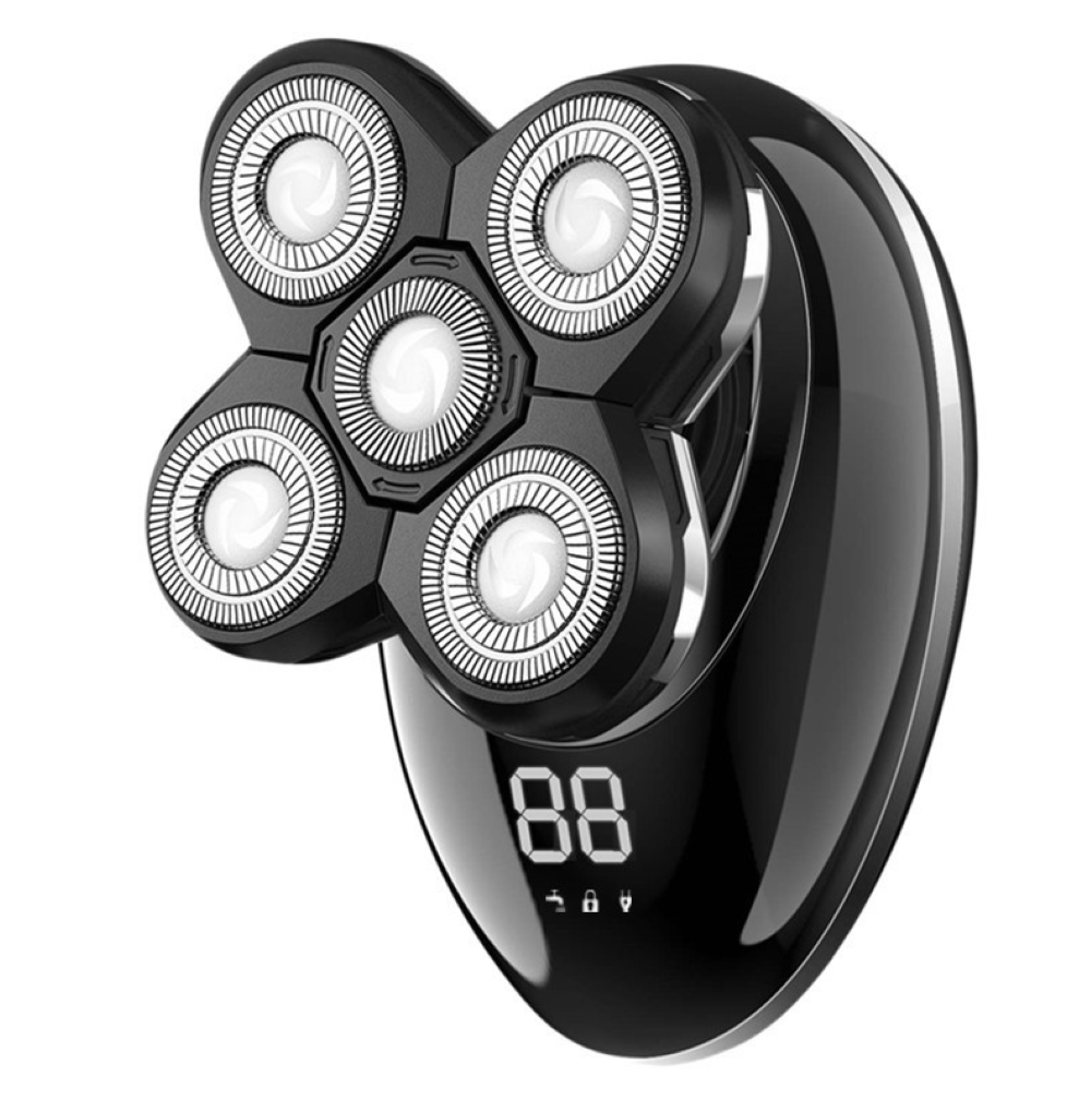 Rasoir Électrique Hommes Intelligente Tondeuse Barbe Chauve 5 Tête Rotatives Étanche Portable Voyage Super Qualité Idées Pour Cadeau