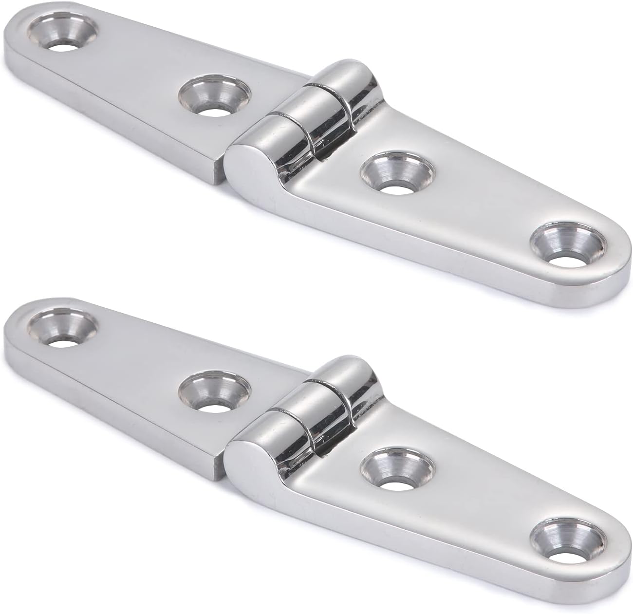 Hochglanzpolierte Edelstahl-möbelscharniere Für Boote, Sus316, 101,5 Mm × 26 Mm