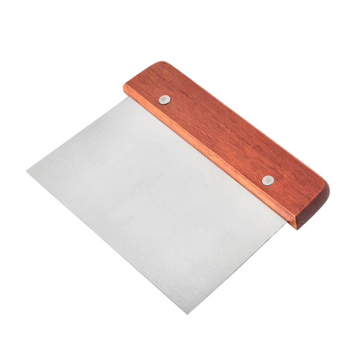 Spachtel Aus Edelstahl, Fleischwolf, Schneidemaschine, Backutensilien, Pfannkuchenteigspatel, Holzgriff