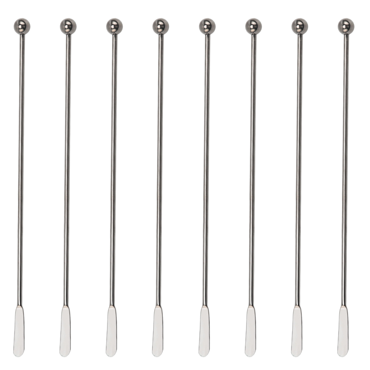 Cocktailrührstäbchen Aus Edelstahl, 8-teiliges Cocktailstäbchen-set, Hochwertige Cocktailrührstäbchen Aus Edelstahl, Rührstäbchen