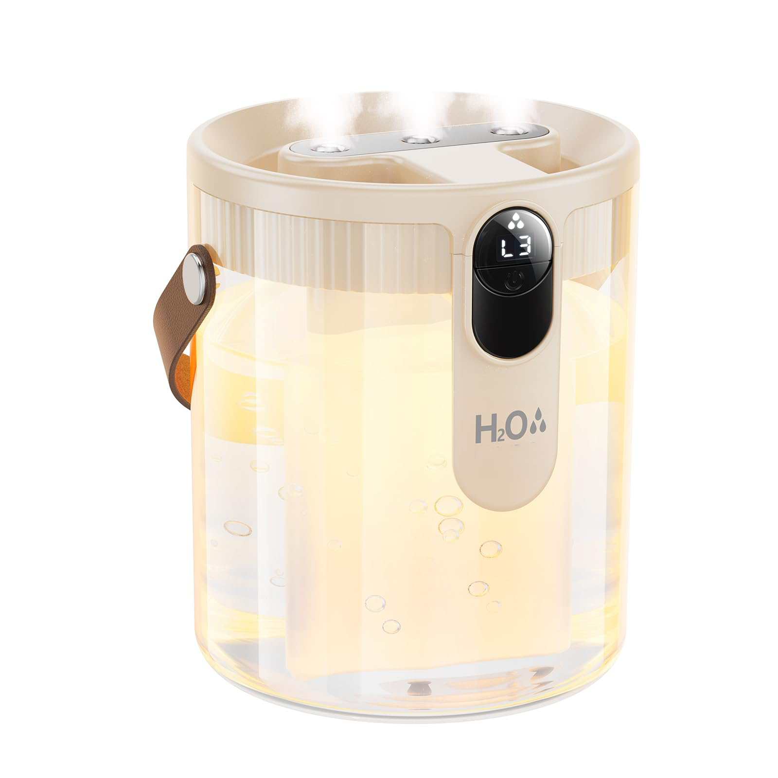 Wiederaufladbarer, Tragbarer Luftbefeuchter Mit Top-fill-funktion, Intelligenter Luftbefeuchter Fürs Schlafzimmer, Nachtlicht, Befeuchtung