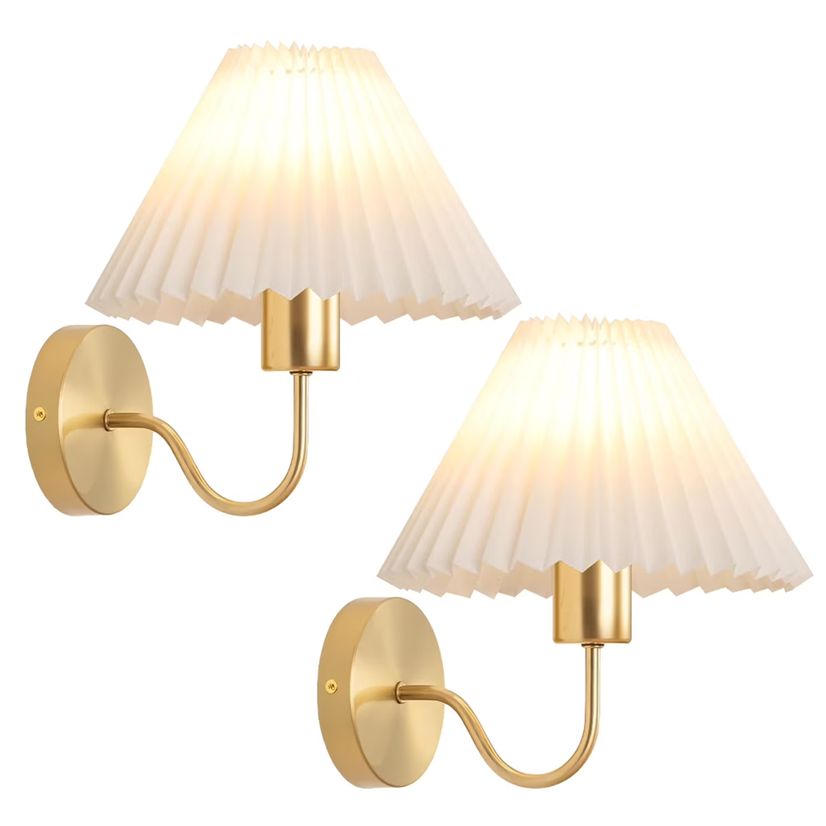 Set Mit 2 Wiederaufladbaren, Kabellosen Wandleuchten, 3 Farben Und Rgb-leineneffektbeleuchtung, Dimmbare Fernbedienung, Ve