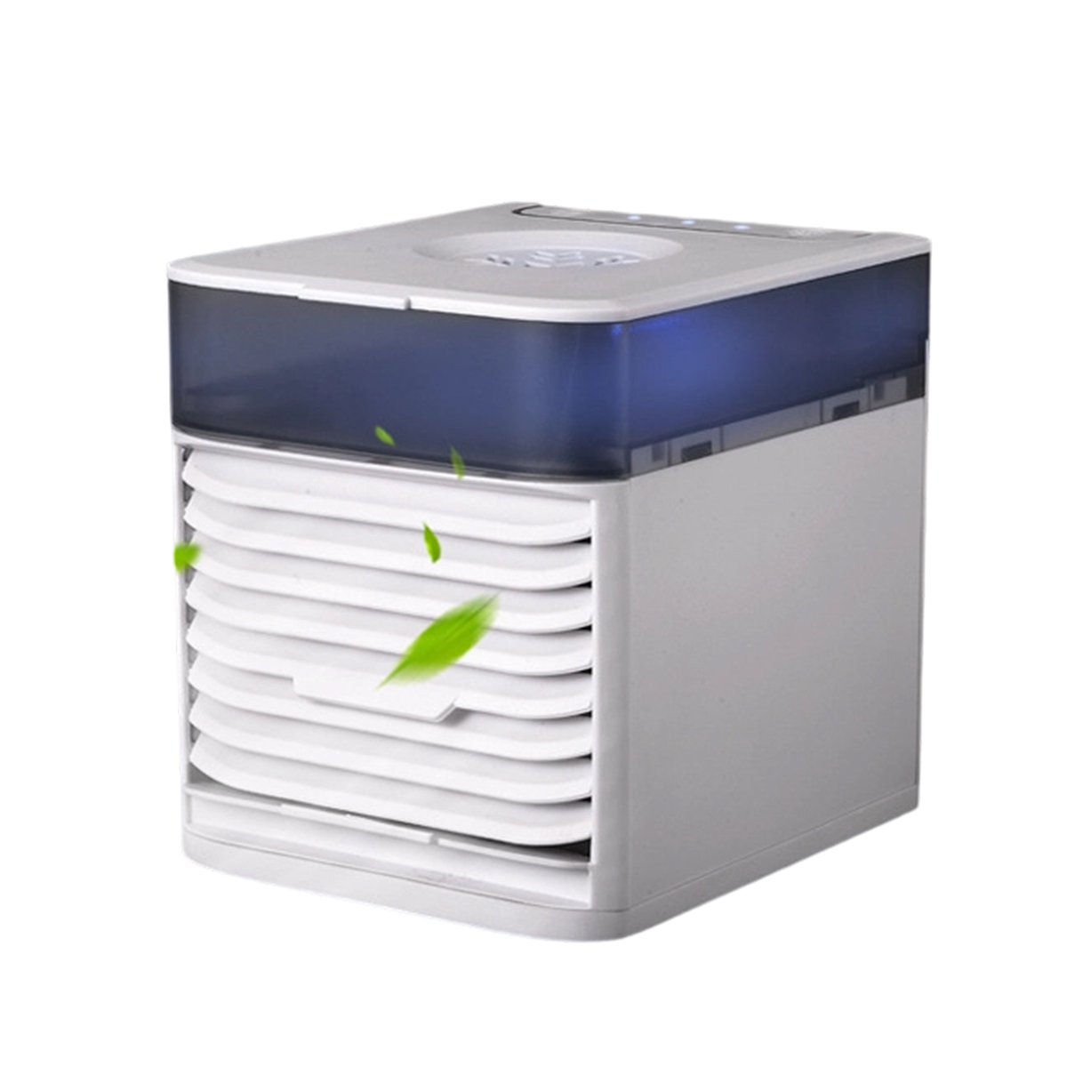 Mini-klimaanlagenventilator – 500-ml-mobilluftkühler – Kleiner Nebel- Und Luftbefeuchterventilator Mit Nachtlicht