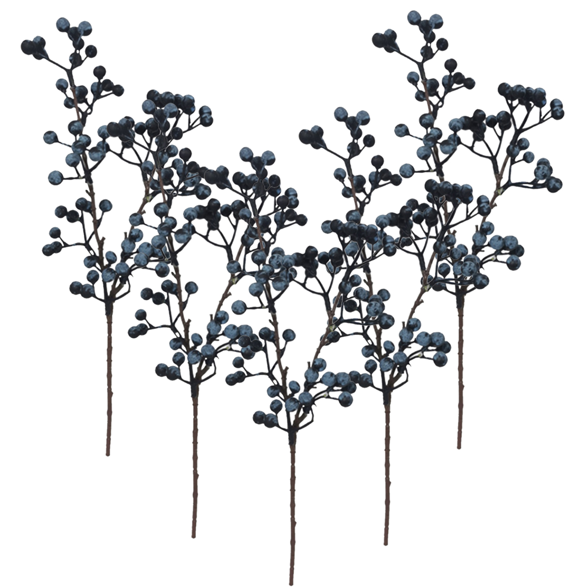 Biegsame Künstliche Blaubeeren In Leuchtenden Farben, 36 X 12 Cm, 5er-pack, Für Die Heimdekoration Mit Realistischem Aussehen Und Langlebiger Qualität