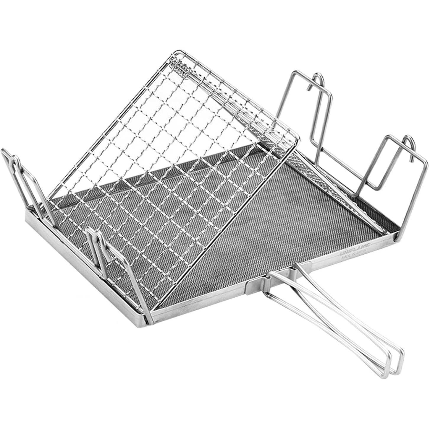 Klappbarer Edelstahl-toaster Für Gasherde, Kompaktes Campingzubehör Für Outdoor-aktivitäten, Grillen Und Mehr