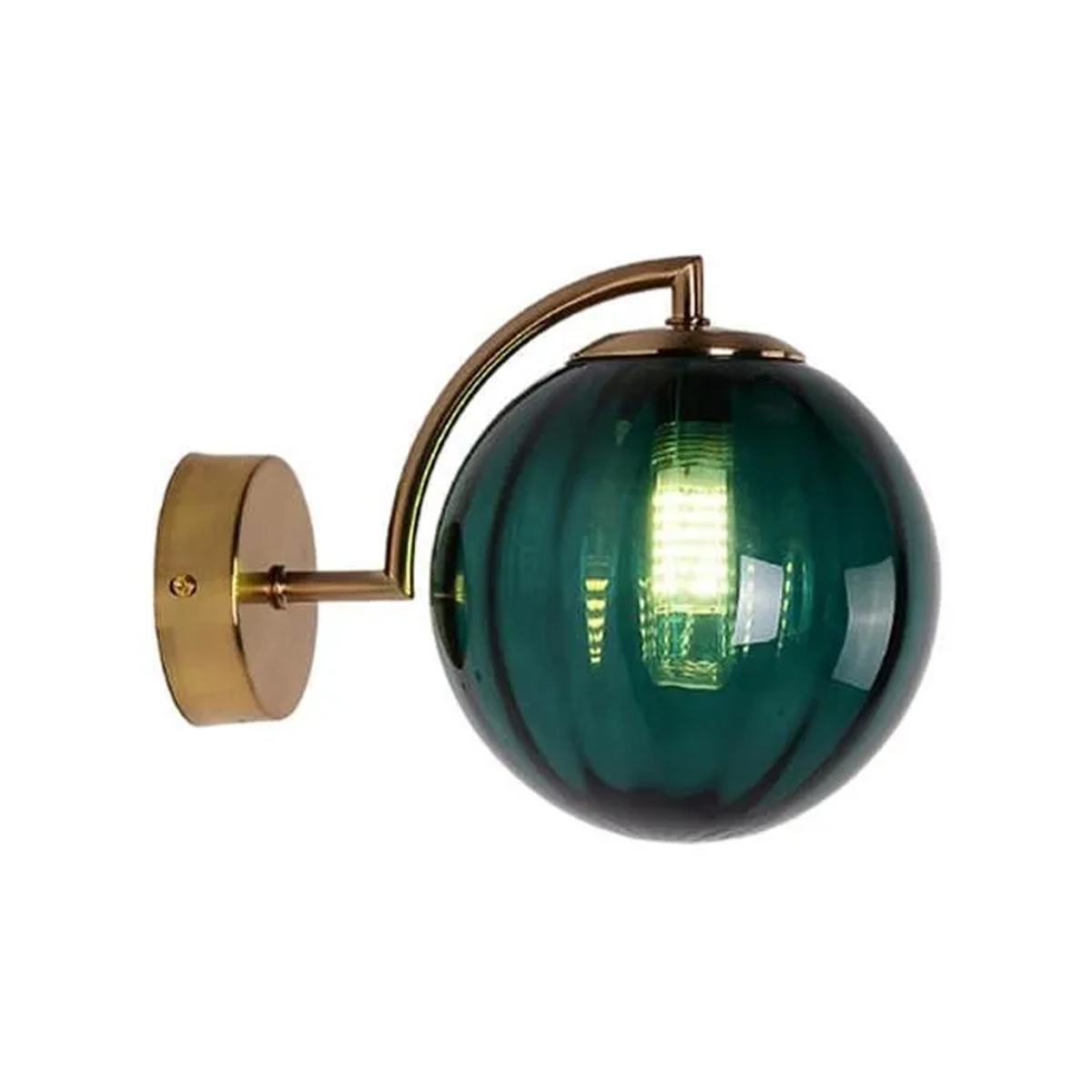 Moderne, Schlichte Wandleuchte Mit Farbiger Glaskugel Für Wohnzimmer, Flur, Schlafzimmer Und Nachttisch (glühbirne)