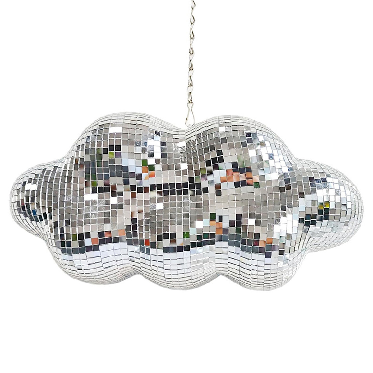 Wolken-diskokugel – Hängende Spiegelkugel Für Djs, Clubs, Partys Und Ästhetische Dekoration
