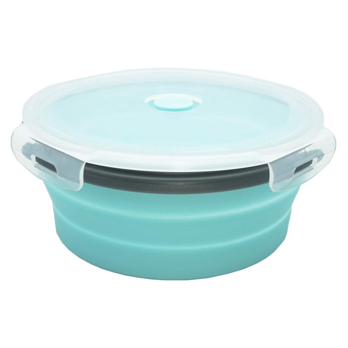 Große, Faltbare Schüssel Aus Lebensmittelechtem, Bpa-freiem Silikon, Faltbar Und Erweiterbar, Ideal Für Unterwegs (1,25 L), Blau