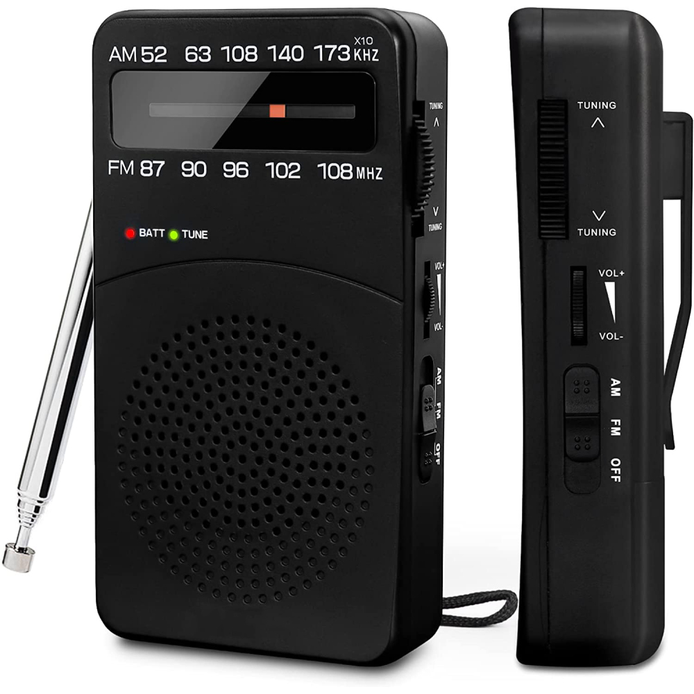 Ukw/fm/am Radio Batteriebetrieben Klein, Transistorradio Weltempfänger Radio Mit Signalanzeige