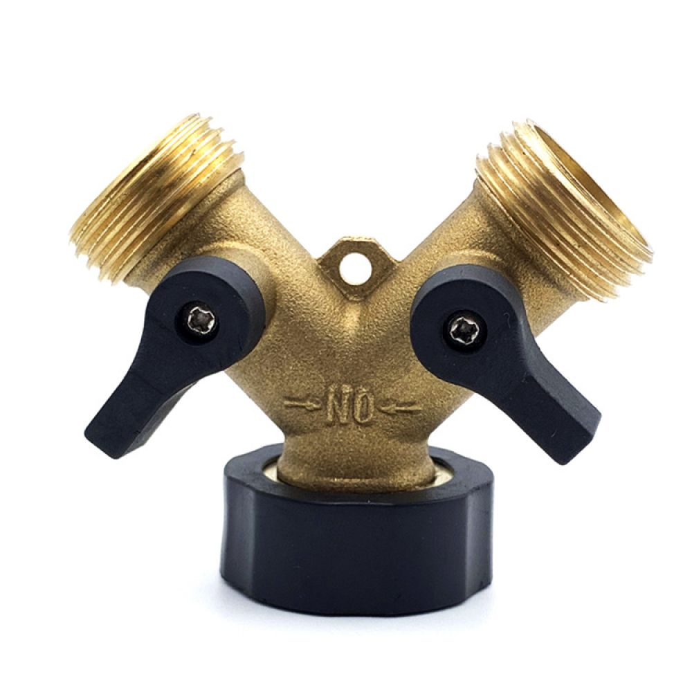 Gartenschlauchverbinder Aus Messing, Y-förmiger Schlauchverteiler, 3/4"-schlauchverteiler, Robuster 2-wege-schlauchverteiler