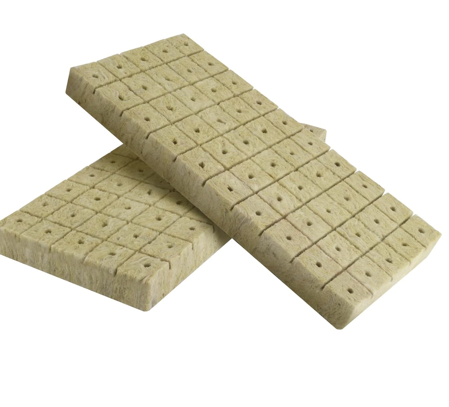 Packung Mit 100 Steinwollblöcken Der Größe 25 X 25 X 25 Mm. Isolierte Steinwoll-pflanzblöcke, Geeignet Für Die Hydrokultur.