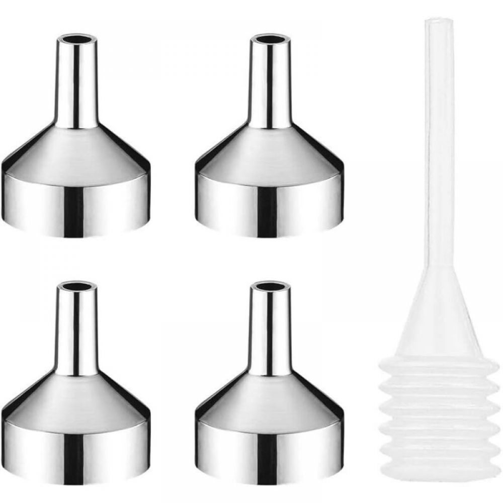 Dieser Mini-abfülltrichter Enthält Vier Metalltrichter Und Eine Pipette Und Dient Zum Umfüllen Von Ätherischen Ölen.