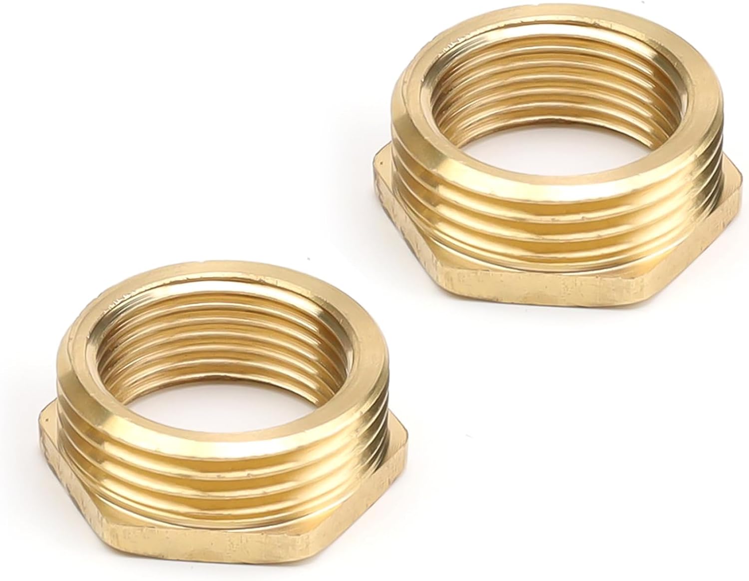 Messing-reduzierstück, 2 Stück, 1 Zoll Auf 3/4 Zoll Reduzierstück, Ag/ig-anschlussstück, Außengewinde, Innengewindenippel, Geeignet Für Fittings