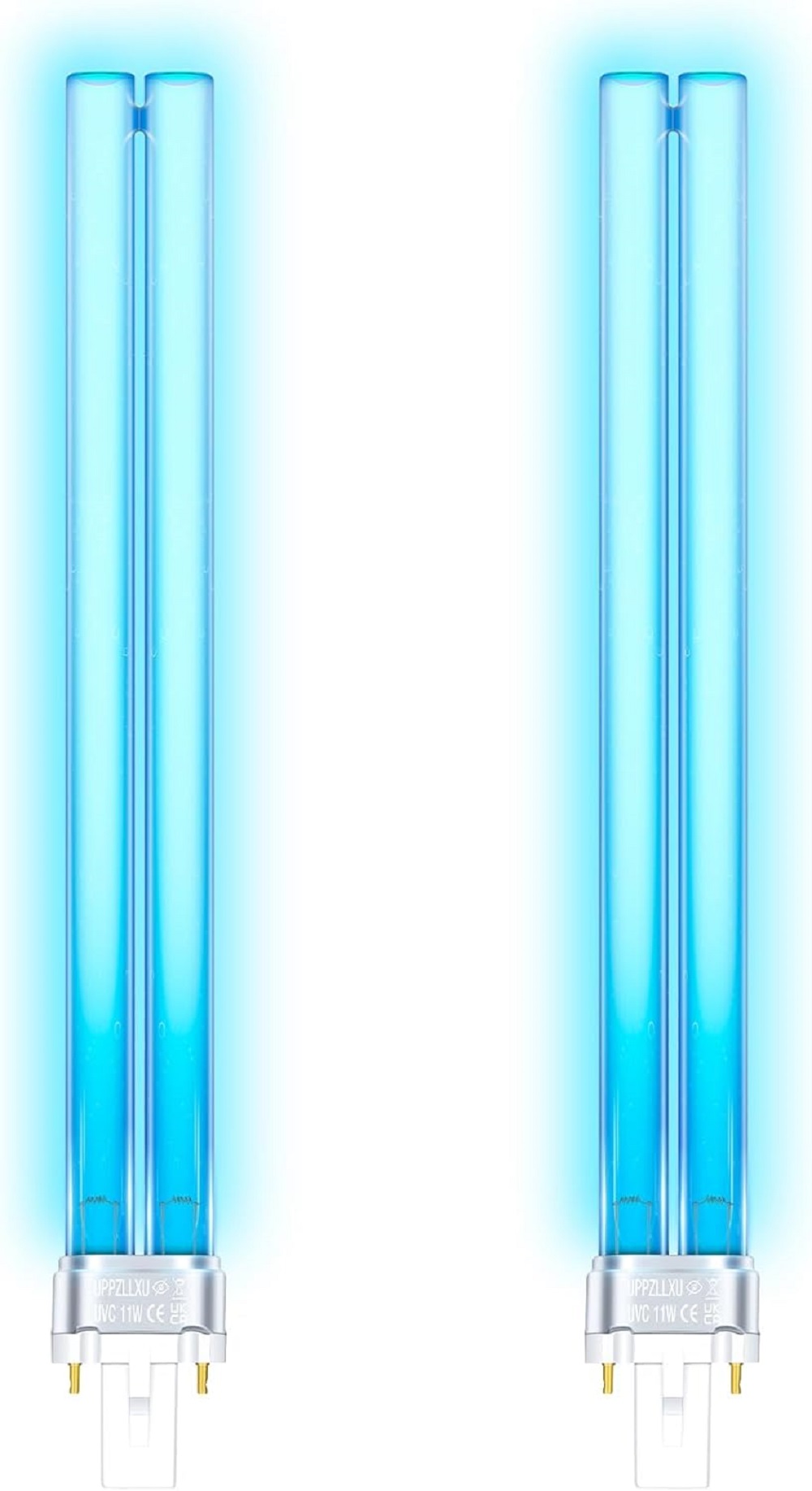 2er-pack G23-lampen, 11 W Uvc, Quarzglas, Teichfilter - 2er-pack G23-lampen, 11 W Uvc, Quarzglas, Teichfilter