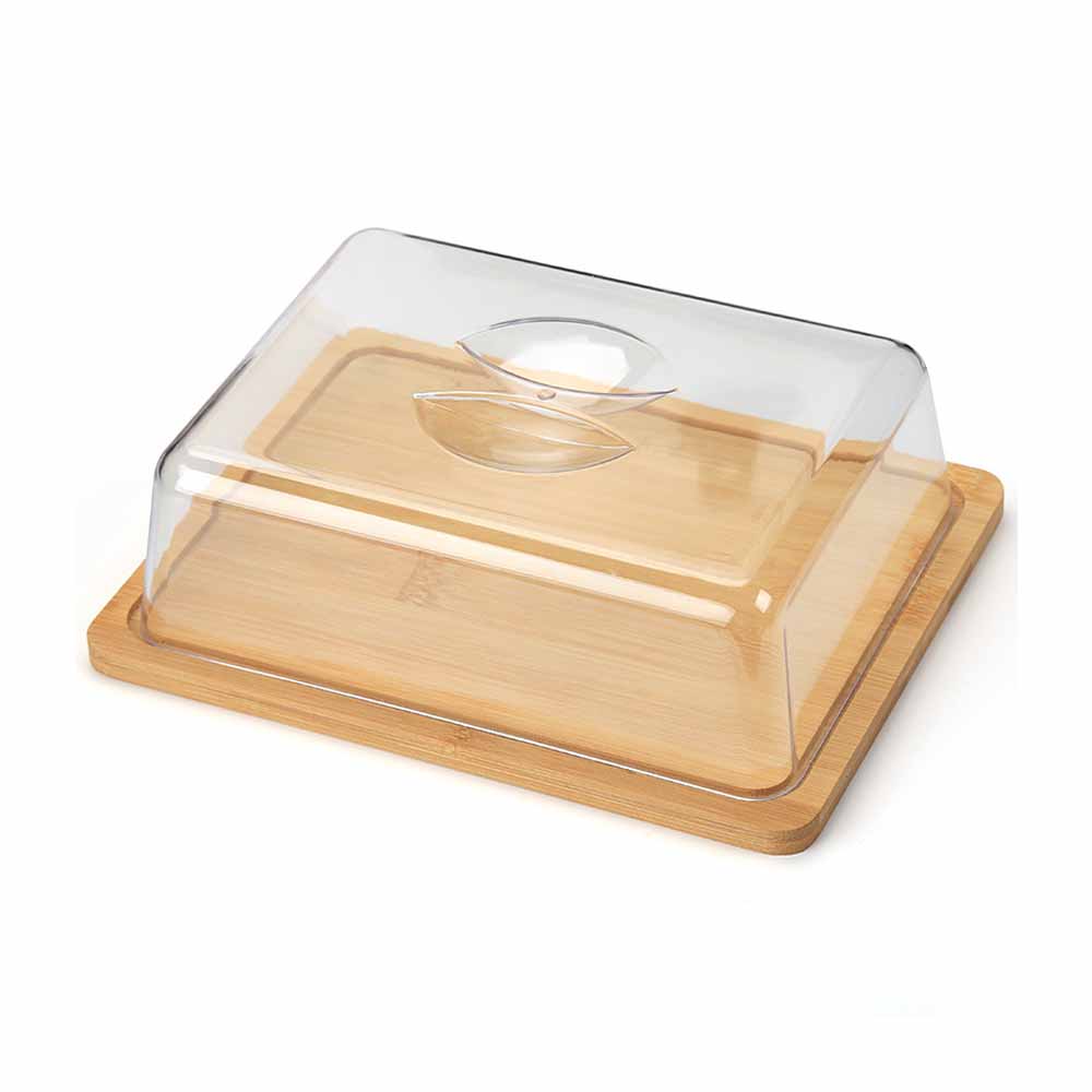 Rechteckige Butterdose Mit Deckel Und Griff, 24 X 18,5 X 7,3 Cm, Zur Aufbewahrung Von Butter Und Käse Im Kühlschrank Und