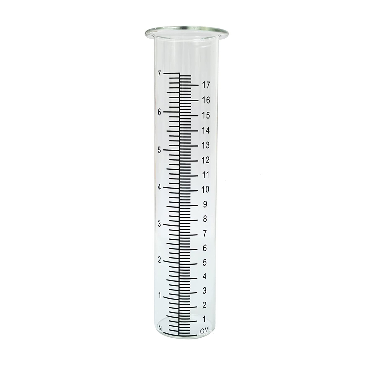 Ersatz-regenmessrohr Aus Glas Mit Flacher Bodenskala, Regenmessrohr Für Garten, Hof Und Außenbereich
