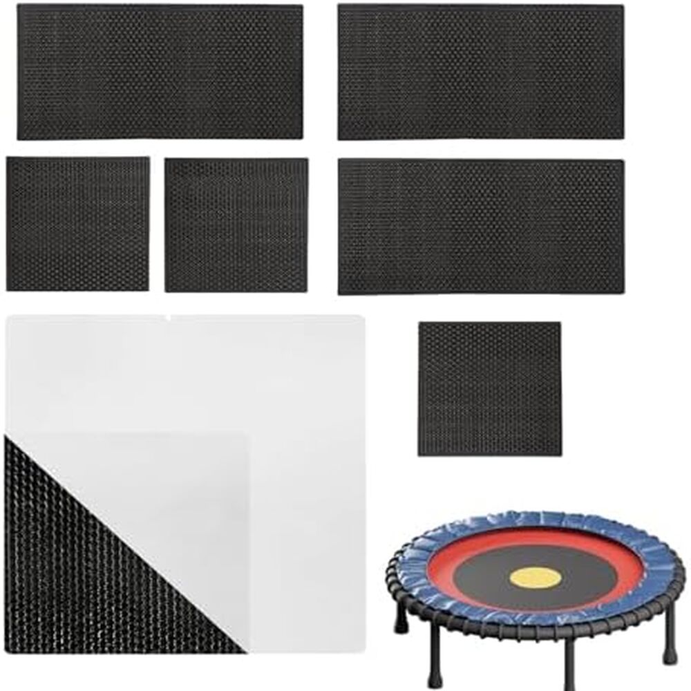 1 Stück - Selbstklebendes Trampolin-reparaturset (3 Quadrate Und 3 Rechtecke)