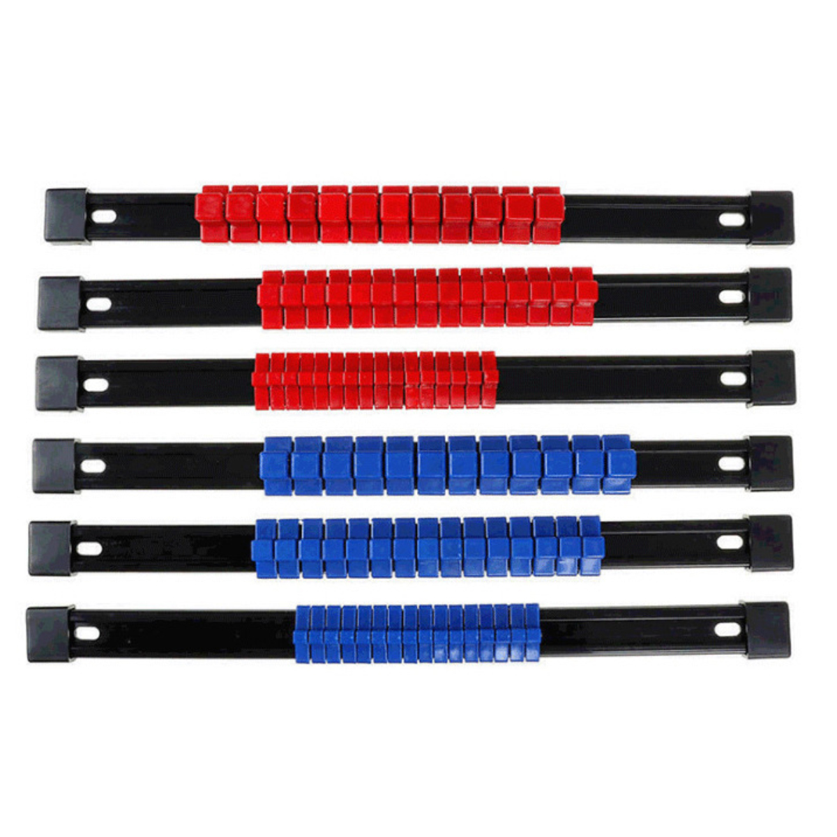 6-teilige Steckschlüsselhalterung Für 86 Steckschlüssel – 350 X 28 X 24 Mm – Steckschlüssel-organizer Aus Abs – Organizer Für 1/2"-steckschlüssel