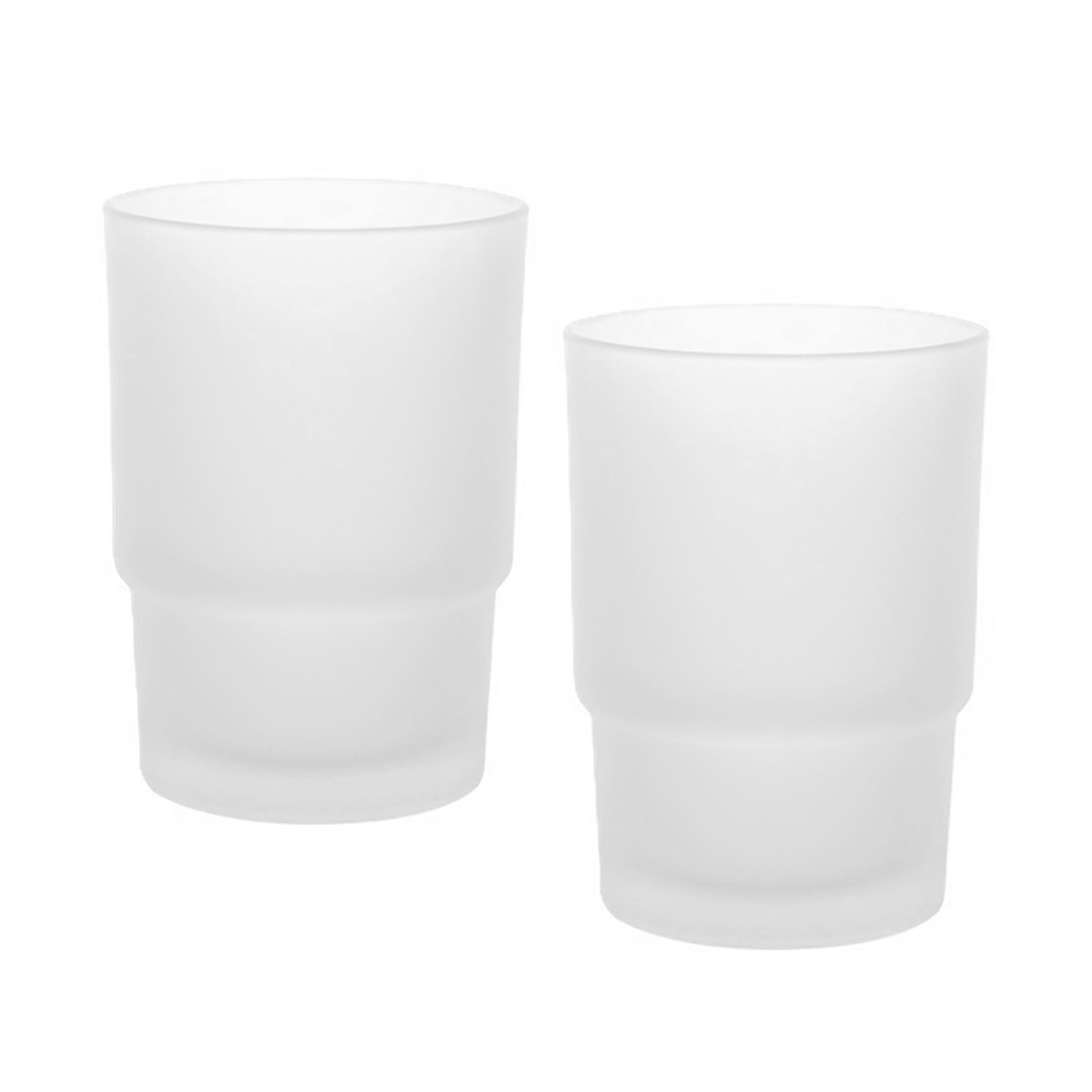 Set Mit 2 Glas-zahnbürstenhaltern, Zahnbürstenbechern, Badezimmeraccessoires