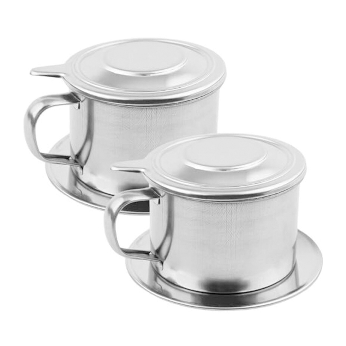 Vietnamesisches Kaffeefilter-set (2-teilig) Aus Edelstahl, Vietnamesischer Kaffeefilter (3 X 2,5 Zoll), Wiederverwendbares Profi-zubehör, Filter
