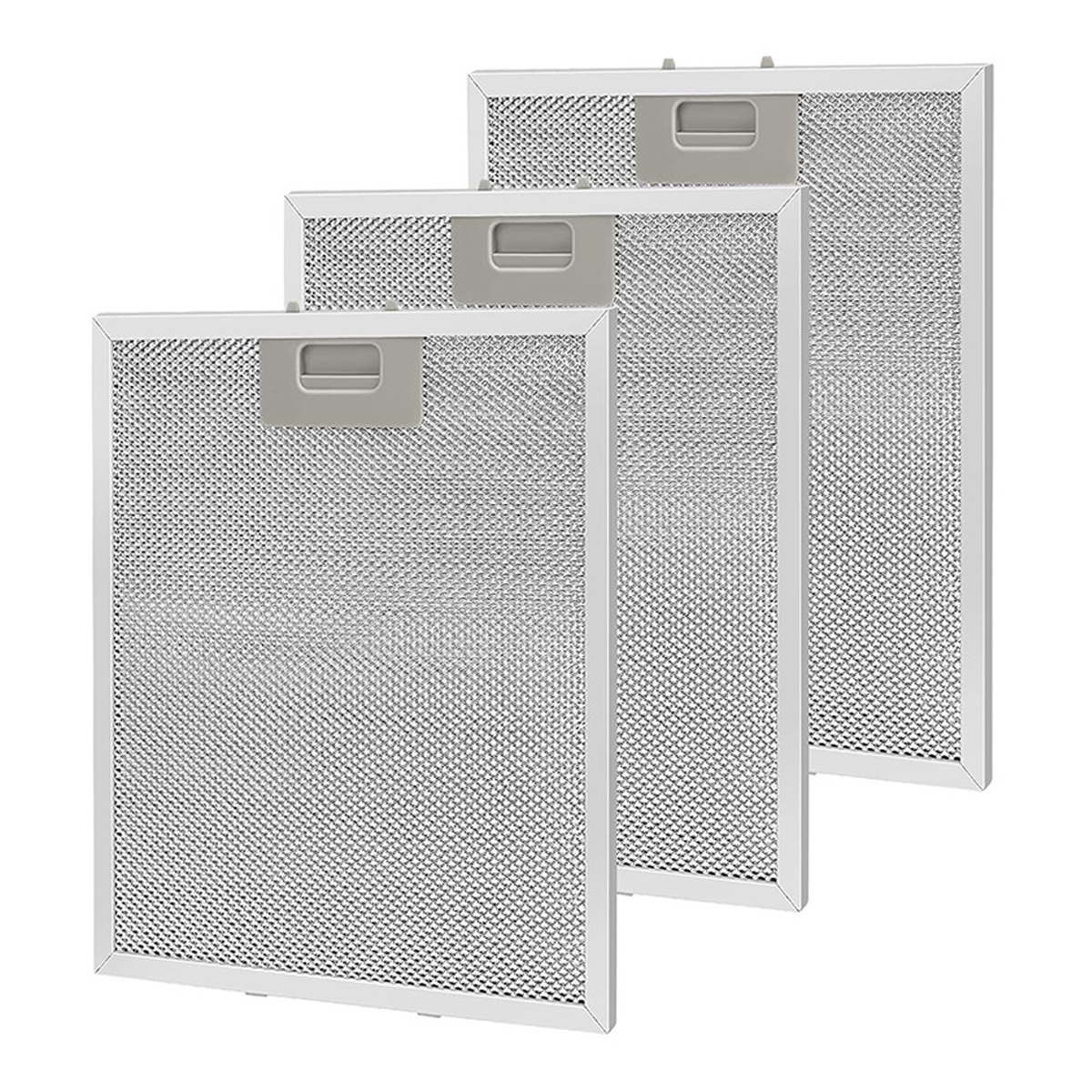 3x Fettfilter, Metall, 305,5 Mm X 267,5 Mm, Kompatibel Mit Dunstabzugshauben Von Whirlpool, Electrolux Und Candy