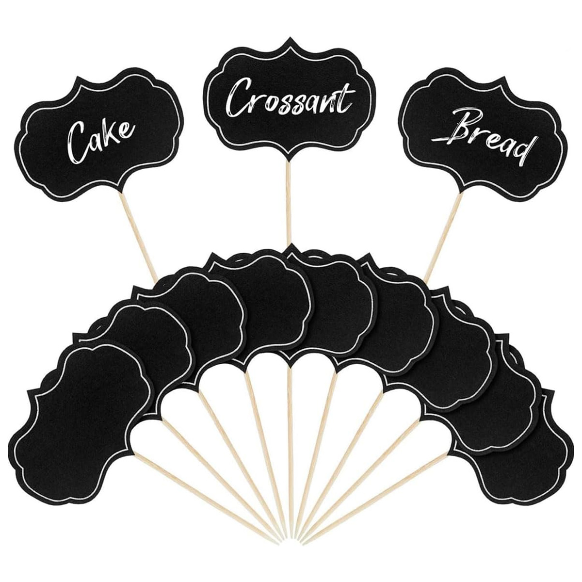Set Mit 30 Kreidetafel-pickern, Blanko-etiketten Für Buffet/käse/cupcakes, Partys