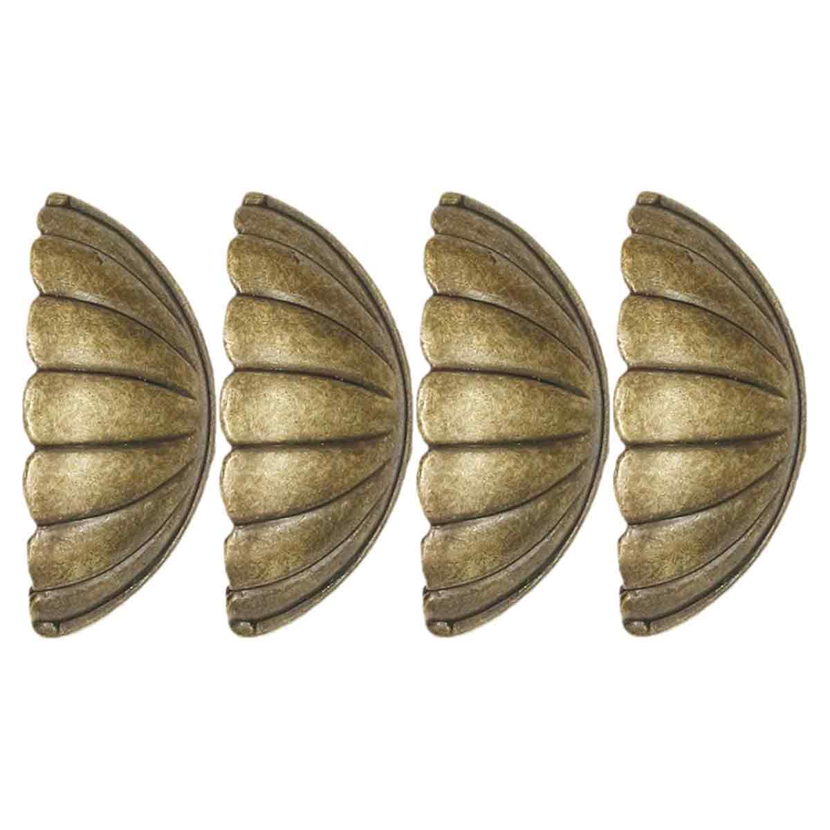 Retro-muschelgriffe Aus Messing Für Schrank- Und Küchentüren - Retro-muschelgriffe Aus Messing Für Schrank- Und Küchentüren