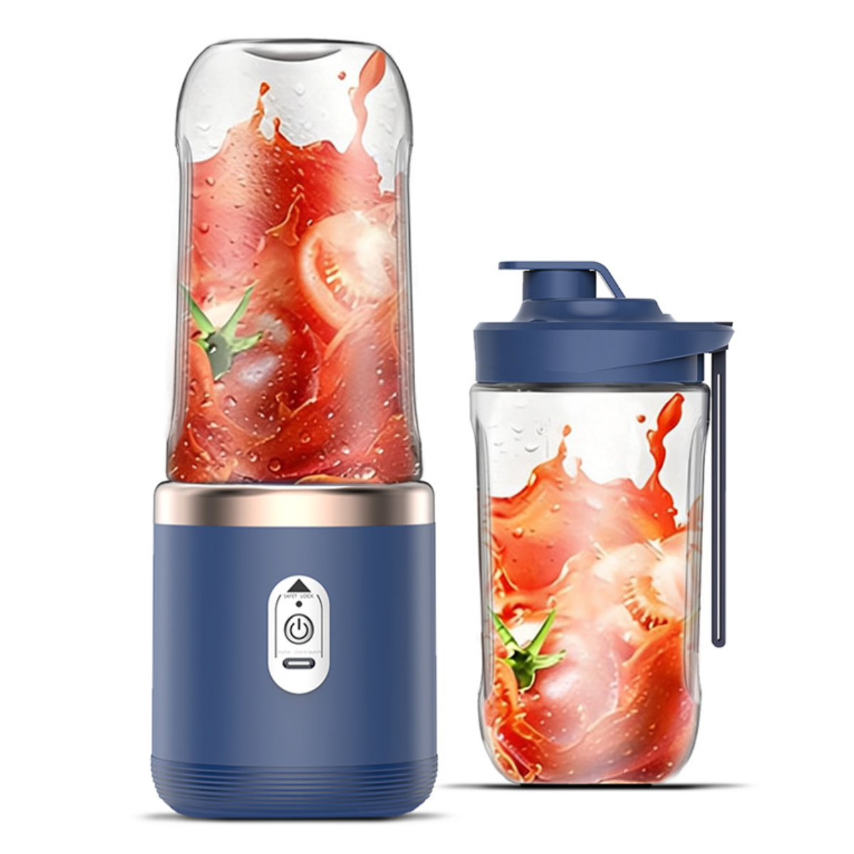 Tragbarer Mixer, 400 Ml Smoothie-mixer Mit Bechern, Bürsten Und 6 Klingen, Tragbarer Mini-smoothie-mixer Zur Zubereitung Von Milchshakes